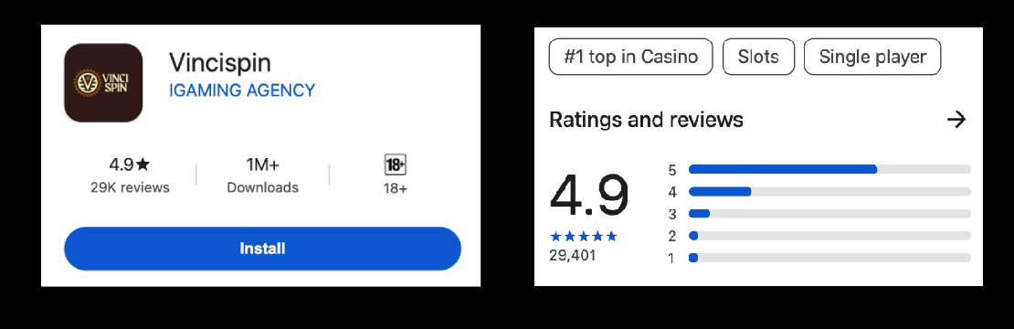 Vincispin app