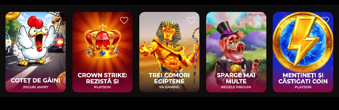 Vincispin populare jocuri